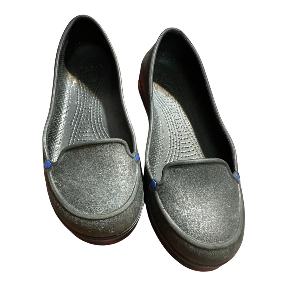 CROCS Black Flats Classic Loafers
